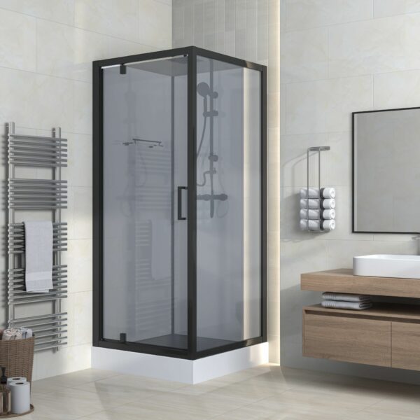 Cabine de douche 90x90 verre fumé