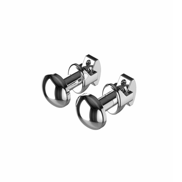 BOUTON SECHE-SERVIETTES CHROME (PRIX PAR 2PCS)