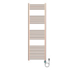 BELRAD SÈCHE-SERVIETTES ÉLECTRIQUE – AVEC THERMOSTAT NUMÉRIQUE PROGRAMMABLE – SMART WIFI - RACCORD À DROITE – 900W – 1600X500 MM – CUIVRE BROSSÉ