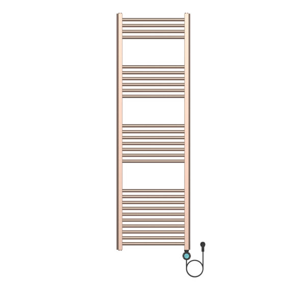 BELRAD SÈCHE-SERVIETTES ÉLECTRIQUE – AVEC THERMOSTAT NUMÉRIQUE PROGRAMMABLE – SMART WIFI - RACCORD À DROITE – 900W – 1600X500 MM – CUIVRE BROSSÉ