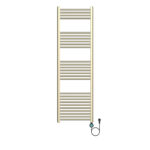BELRAD SÈCHE-SERVIETTES ÉLECTRIQUE – AVEC THERMOSTAT NUMÉRIQUE PROGRAMMABLE – SMART WIFI - RACCORD À DROITE – 900W – 1600X500 MM – OR BROSSÉ