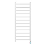 BELRAD SÈCHE-SERVIETTES ÉLECTRIQUE – AVEC THERMOSTAT NUMÉRIQUE PROGRAMMABLE – RACCORD À DROITE – 413W – 1200X500 MM – BLANC
