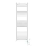 BELRAD SÈCHE-SERVIETTES ÉLECTRIQUE – AVEC THERMOSTAT NUMÉRIQUE PROGRAMMABLE – SMART WIFI - RACCORD À DROITE – 900W – 1600X500 MM – BLANC BRILLANT