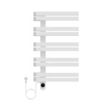BELRAD SÈCHE-SERVIETTES ÉLECTRIQUE – DESIGN - SMART WIFI – RACCORDEMENT À GAUCHE – 225 W – 900 X 500 MM – BLANC BRILLANT