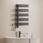BELRAD SÈCHE-SERVIETTES ÉLECTRIQUE – DESIGN - SMART WIFI – RACCORDEMENT À GAUCHE – 225 W – 900X500 MM – NOIR MAT