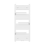 BELRAD RADIATEUR SÈCHE-SERVIETTES - AVEC PORTE-SERVIETTES - RACCORDEMENT GAUCHE-DROITE/CENTRAL - 498 WATT - 1200X500CM - BLANC BRILLANT