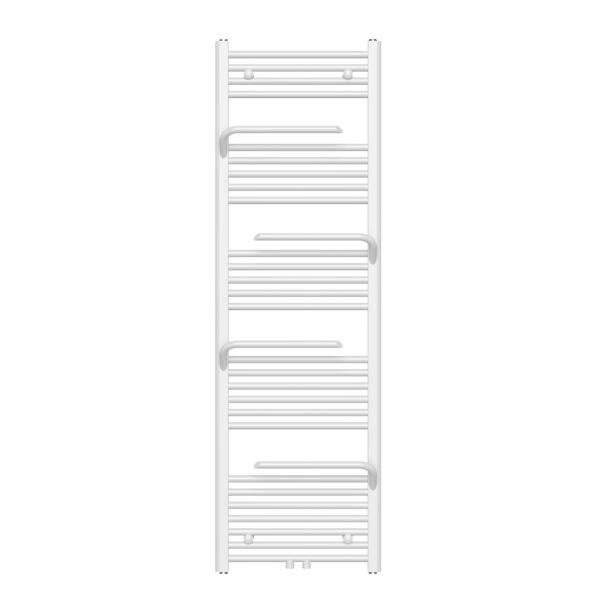 BELRAD RADIATEUR SÈCHE-SERVIETTES - AVEC PORTE-SERVIETTES - RACCORDEMENT GAUCHE-DROITE/CENTRAL - 669 WATT - 1600X500CM - BLANC BRILLANT