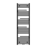 BELRAD RADIATEUR SÈCHE-SERVIETTES - AVEC PORTE-SERVIETTES - RACCORDEMENT GAUCHE-DROITE/CENTRAL - 669 WATT - 1600X500CM - NOIR MAT