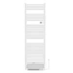 BELRAD SÈCHE-SERVIETTES ÉLECTRIQUE AVEC SOUFFLEUR – AVEC THERMOSTAT NUMÉRIQUE PROGRAMMABLE – SMART WIFI - 2000W – 1840X540X133 MM – BLANC BRILLANT