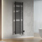 BELRAD SÈCHE-SERVIETTES ÉLECTRIQUE – AVEC THERMOSTAT NUMÉRIQUE PROGRAMMABLE – SMART WIFI - 1000W – 1800X540X133 MM – NOIR MAT