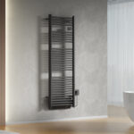 BELRAD SÈCHE-SERVIETTES ÉLECTRIQUE AVEC SOUFFLEUR – AVEC THERMOSTAT NUMÉRIQUE PROGRAMMABLE – SMART WIFI - 1850W – 1640X540X133 MM – NOIR MAT