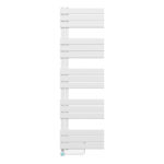 BELRAD SÈCHE-SERVIETTES ÉLECTRIQUE – AVEC THERMOSTAT NUMÉRIQUE PROGRAMMABLE – RACCORD À GAUCHE – 755W – 1600X500 MM – BLANC