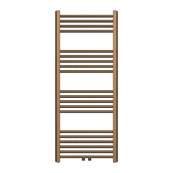 BELRAD SÈCHE-SERVIETTES - RACCORDEMENT GAUCHE-DROITE/CENTRAL - 537 WATT - 1200X500CM - BRUN BRONZÉ BROSSÉ