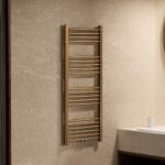 BELRAD SÈCHE-SERVIETTES - RACCORDEMENT GAUCHE-DROITE/CENTRAL - 537 WATT - 1200X500CM - BRUN BRONZÉ BROSSÉ