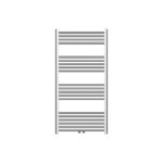 BELRAD SÈCHE-SERVIETTES - RACCORDEMENT GAUCHE-DROITE/CENTRAL - 414 WATT - 1200X600CM - ACIER INOX BROSSÉ