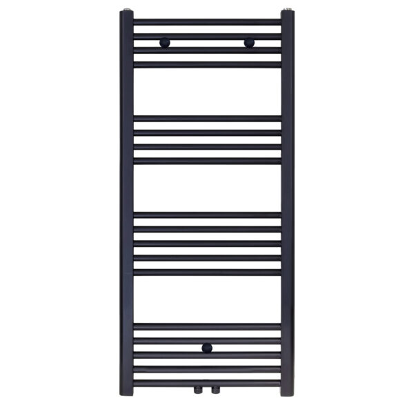 BELRAD SÈCHE-SERVIETTES - RACCORDEMENT GAUCHE-DROITE/CENTRAL - 537 WATT - 1200X500CM - NOIR MAT