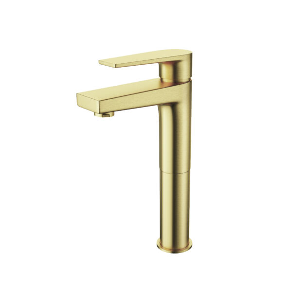 Aloni mitigeur lavabo haut or brosse
