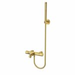 Aloni mitigeur bain-douche thermostatique avec douchette — or brossé