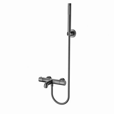 Aloni mitigeur bain-douche thermostatique avec douchette — gunmetal