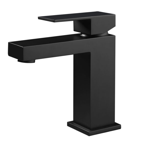 Aloni chan mitigeur de lavabo carré - noir mat