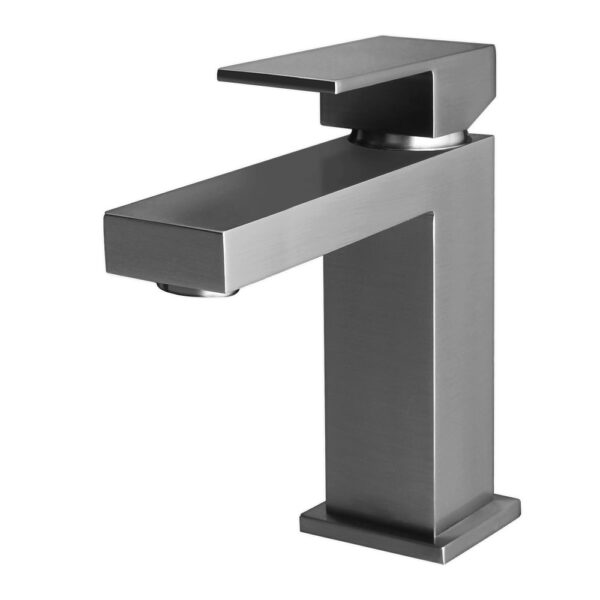 Aloni chan mitigeur de lavabo carré - gris bronze