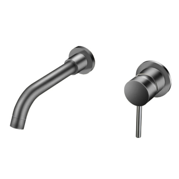 Aloni mitigeur de lavabo mural encastré — gris bronze PVD
