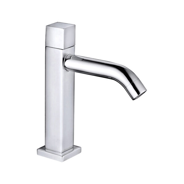 Aloni robinet carré pour eau froide — chrome