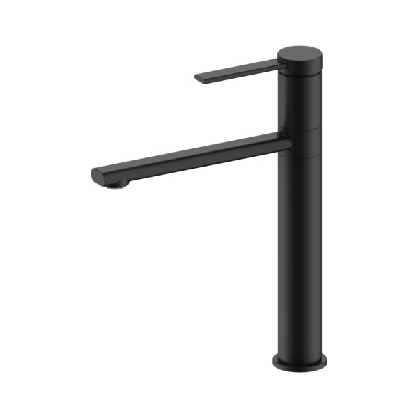 Aloni edge mitigeur de lavabo - haut - bec pivotable - noir mat