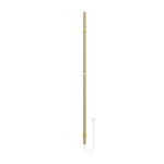 BELRAD ROD SÈCHE-SERVIETTES À TIGE - ÉLECTRIQUE - SIMPLE - 60W - Ø2,5CM - 150X6,3X12,7 CM - OR BROSSÉ