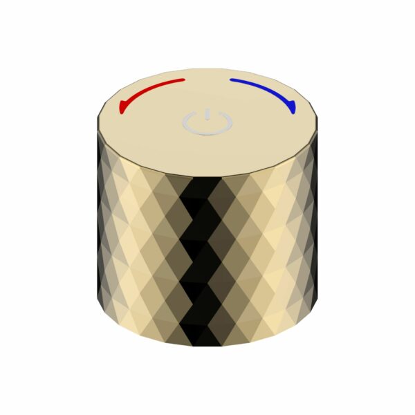 Aloni Flow bouton-poussoir pour mitigeur encastré — or brillant