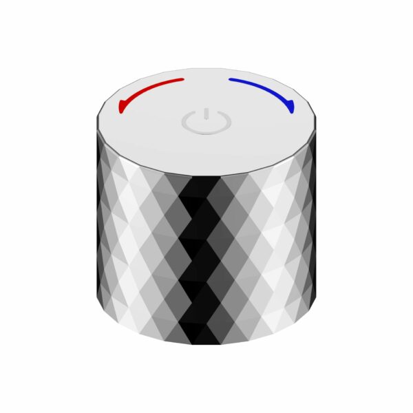 Aloni Flow bouton-poussoir pour mitigeur encastré — chrome