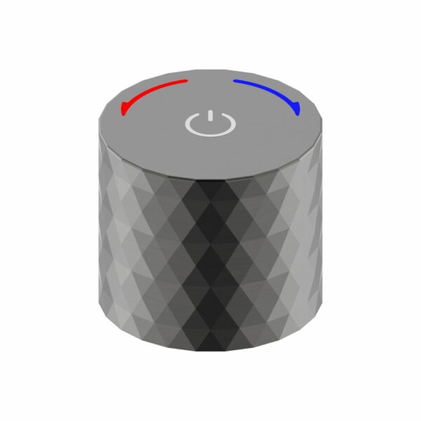 Aloni Flow bouton-poussoir pour mitigeur encastré — gunmetal