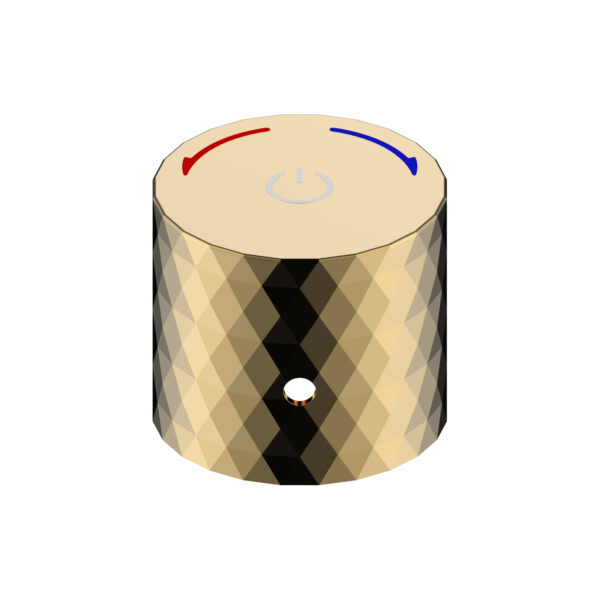 Aloni flow bouton-poussoir pour mitigeur apparent - or brillant