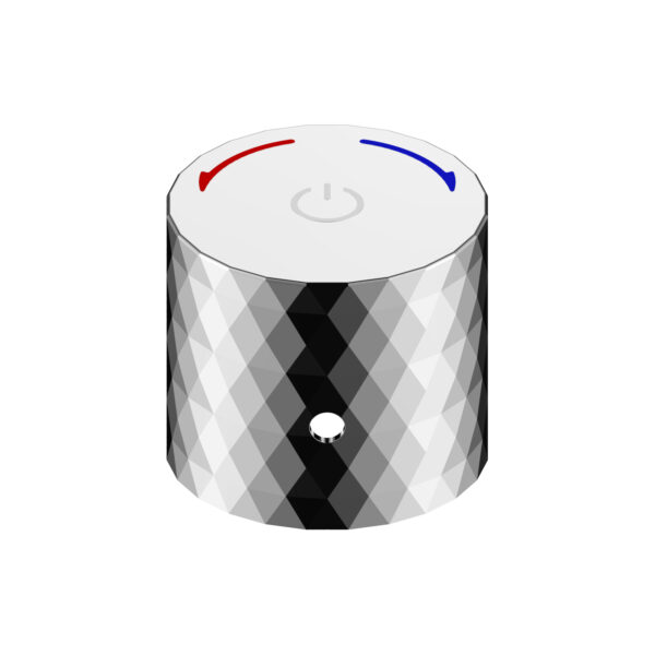 Aloni flow bouton-poussoir pour mitigeur apparent - chrome