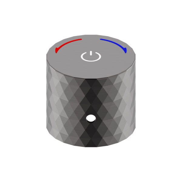 Aloni flow bouton-poussoir pour mitigeur apparent - gunmetal