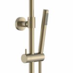 Aloni Optima Rondo ensemble de douche thermostatique Cool Touch — or brossé PVD