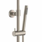 Aloni Optima Rondo ensemble de douche thermostatique Cool Touch — inox brossé