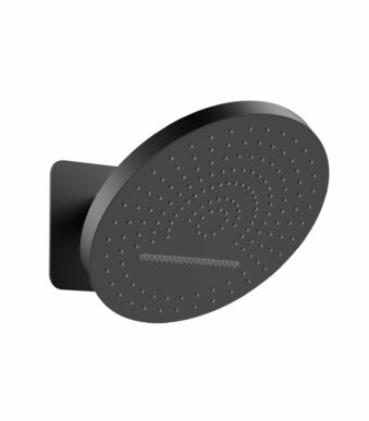 Uniforma Tropical Rain XL douche de tête 32 cm, 2 jets — noir mat PVD
