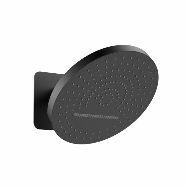 Uniforma Tropical Rain XL douche de tête 32 cm, 2 jets — noir mat PVD