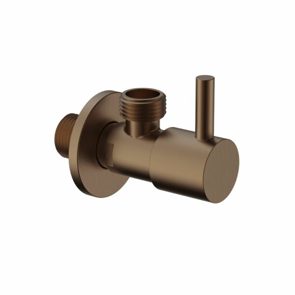 Uniforma robinet d’arrêt d’angle 1/2 × 3/8 — brun bronzé PVD