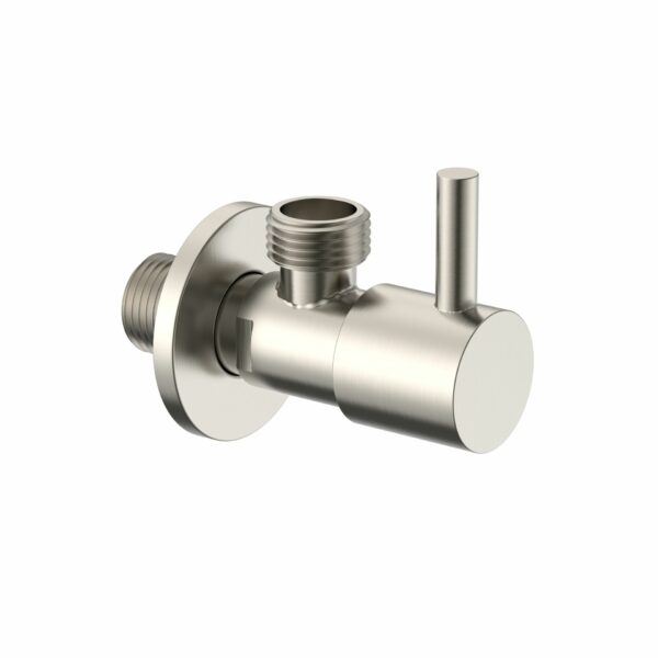 Uniforma robinet d’arrêt d’angle 1/2 × 3/8 — inox brossé