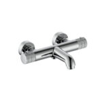 Stria mitigeur de baignoire mural thermostatique — chrome