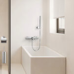 Stria mitigeur de baignoire mural thermostatique — chrome