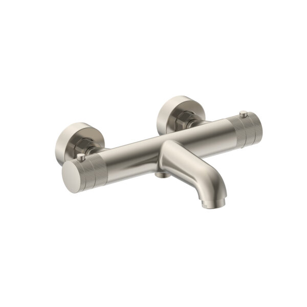 Stria mitigeur de baignoire mural thermostatique — inox brossé