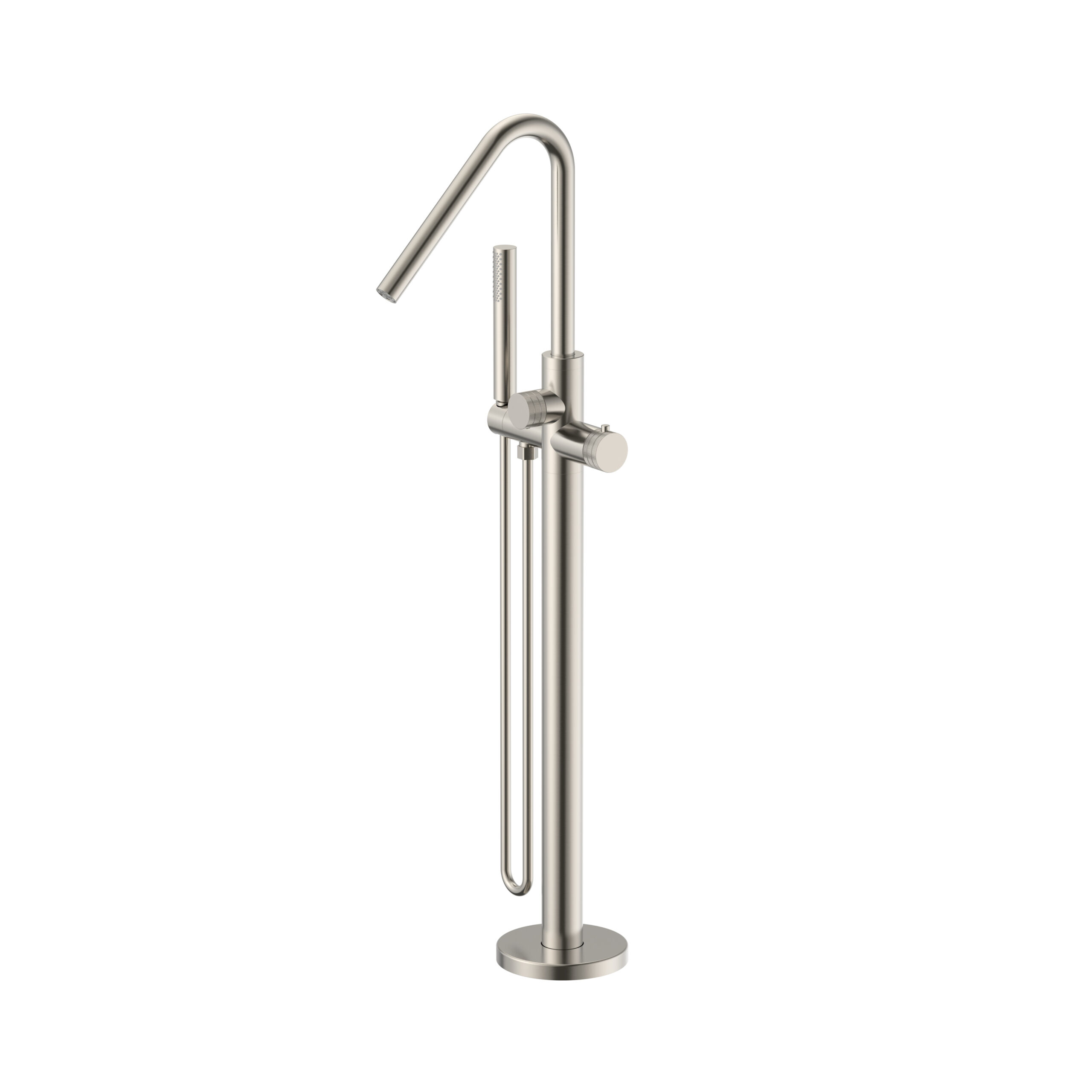PRM4675-RVS.jpg Stria mitigeur de baignoire sur pied thermostatique avec douchette — inox brossé