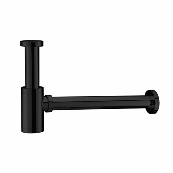 Uniforma siphon pour lavabo et lave-mains — noir mat PVD