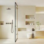 Stria kit de finition douche thermostatique 2 voies — brun bronzé PVD