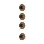 Stria kit de finition douche thermostatique 3 voies — brun bronzé PVD