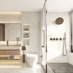 Stria kit de finition douche thermostatique 3 voies — brun bronzé PVD