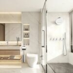 Stria kit de finition douche thermostatique 3 voies — chrome